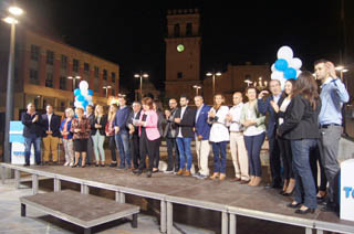 El partido popular present su candidatura a las municipales en la plaza de la Balsa Vieja